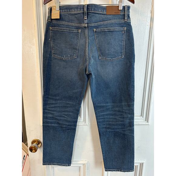 NEW Madewell Mid Rise Classic Straight Jeans Sz 31 - Picture 2 of 12